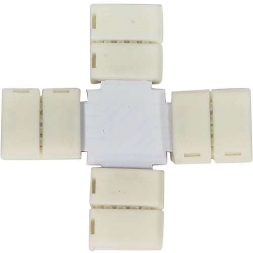 Комплект коннектор соеденительный X-образный Feron LD191 5050 12В 10мм Л/Л mono фото Комплект коннектор соеденительный X-образный Feron LD191 5050 12В 10мм Л/Л mono картинка